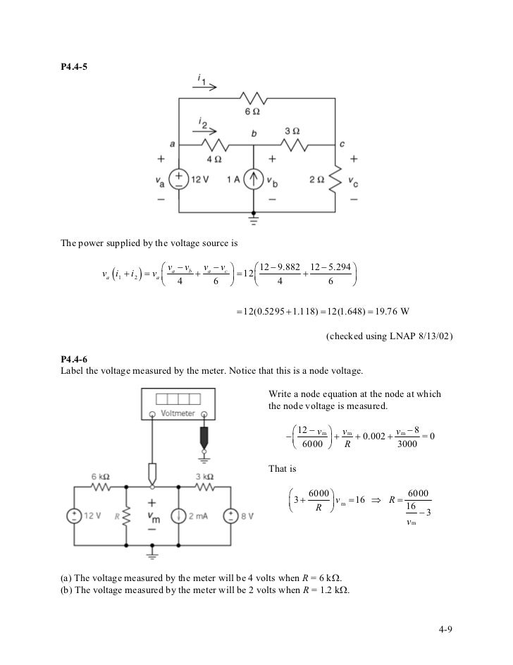 solution manual for introduction to electric circuits